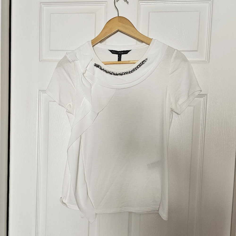 White house black market jeweled top